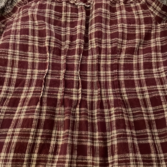 Free People Catch Up With Me Plaid Button Down Shirt - Picture 7 of 8